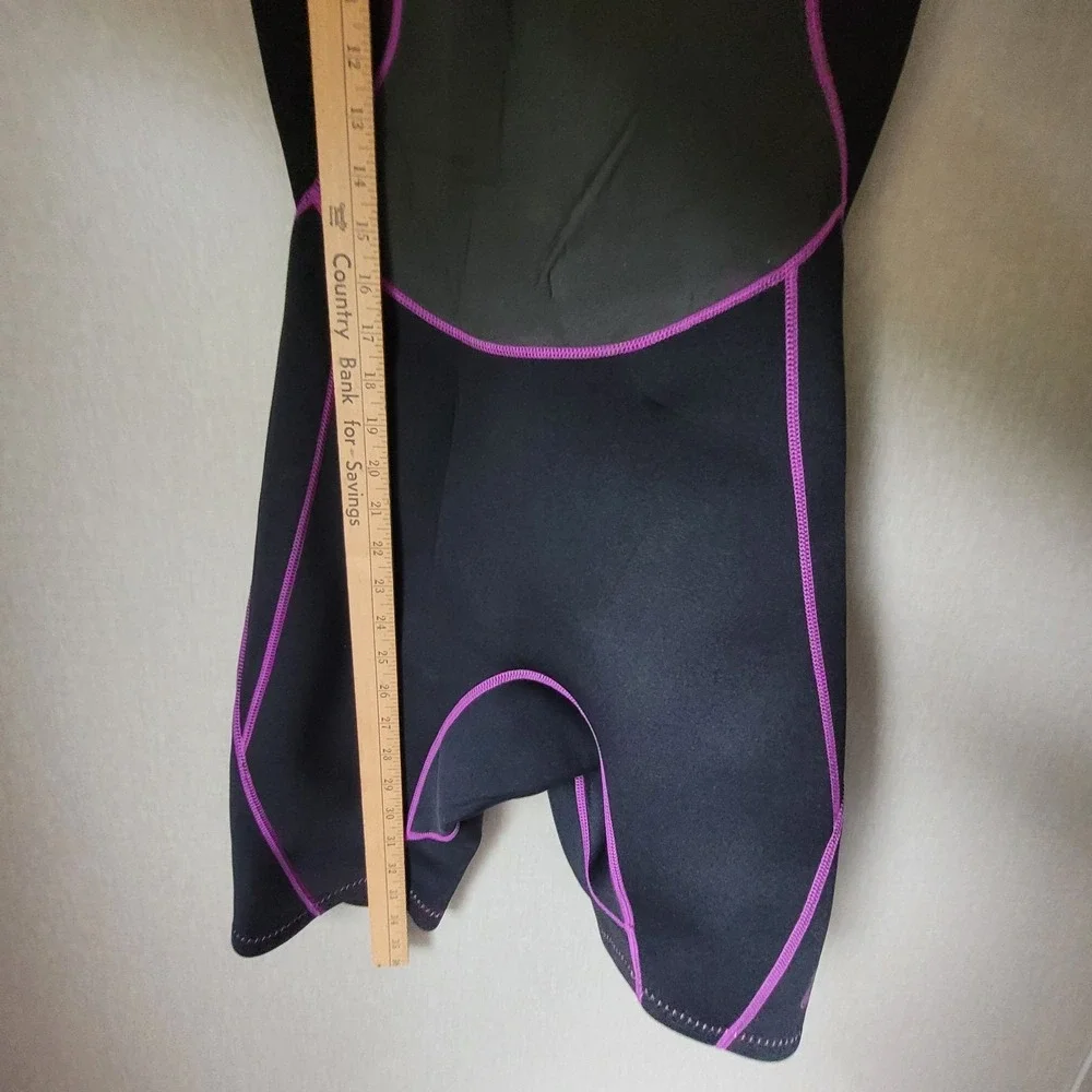 O'Rageous Youth Girls Large Wetsuit Shorty Spring Suit‎ - Black/Purple - Size L